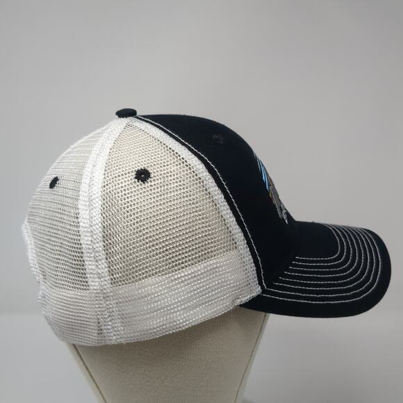 Brundage Snapback Trucker Hat Black One Size Mesh Back 6 Panel Ouray Sportswear - Picture 5 of 9